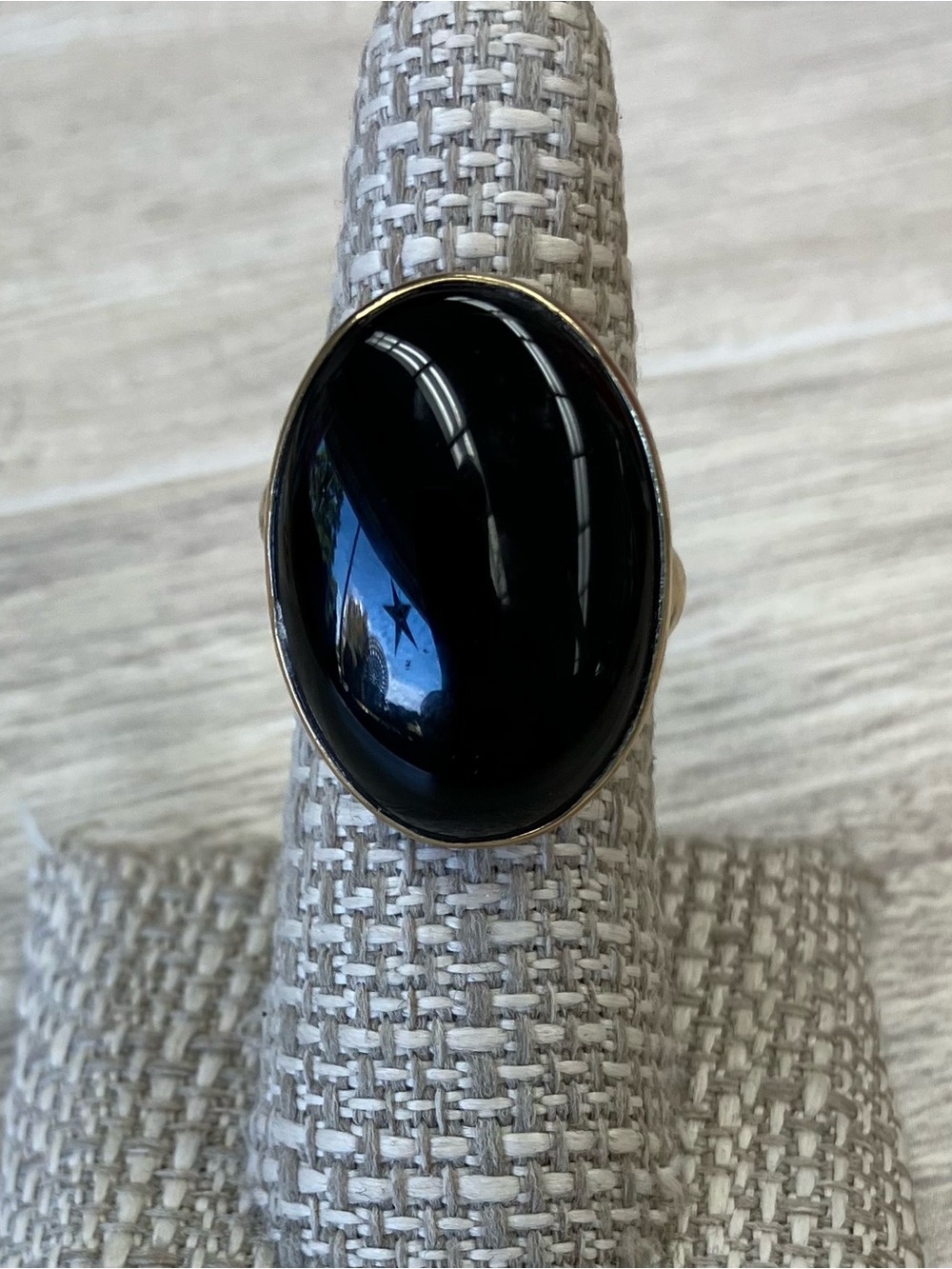 NWT Charles Albert Alchemia Adjustable Black Onyx Oval Ring